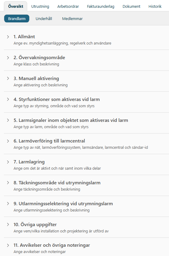Ny plats för kategorispecifik information