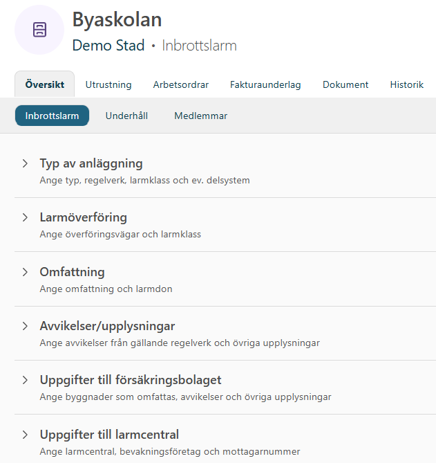 Ny plats för kategorispecifik information